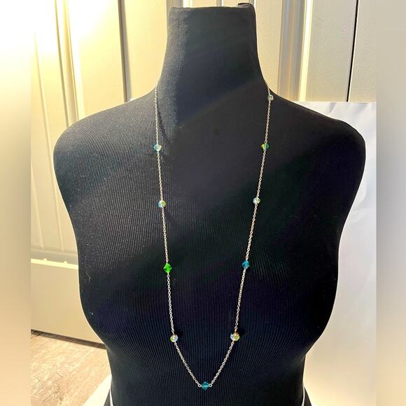 Turquoise and blue necklace lot of 8 - Picture 7 of 16